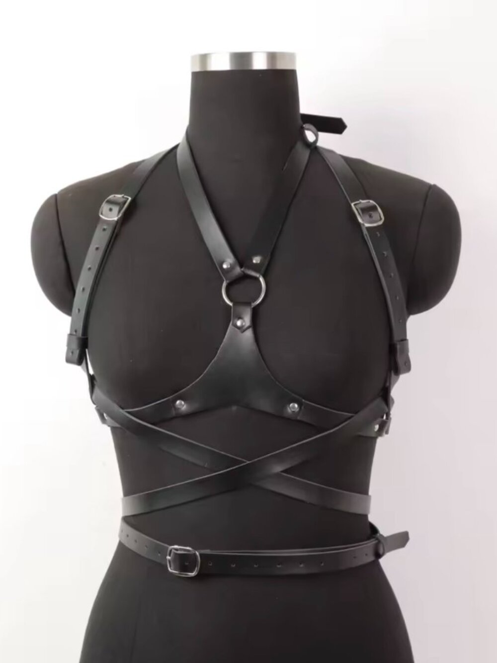 Women Punk Gothic Style Criss Cross Chest Harness